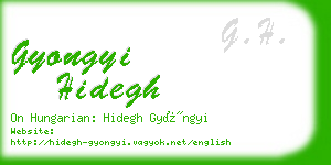 gyongyi hidegh business card